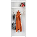Two-section White Hanging Armoire