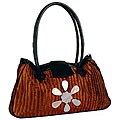 Mad By Design Copper Pleated Taffeta Silk Handbag