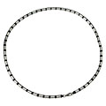 Stainless Steel and Rubber Tube Chain Necklace