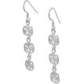Sterling Silver Dangling Sand Dollar Earrings