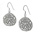 Sterling Silver Sand Dollar Earrings