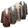 Komitor Women's Plus Size Wool Pea Coat