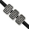 Sterling Silver 'Heron Freedom' Leather Bracelet (Mexico)