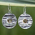 Citrine 'Mystical Sun' Earrings (Thailand)