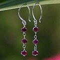 Ruby 'Swinging in the Rain' Earrings (Thailand)