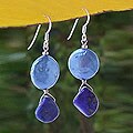 Pearl and Lapis Lazuli 'Marine Fantasy' Earrings (Thailand)