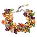 'Precious Fruit' Pearl and Peridot Bracelet (Thailand)