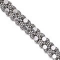 Sterling Silver 'Floral Bubbles' Bracelet (India)