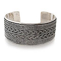 Sterling Silver 'Wicker Weave' Bracelet (Thailand)