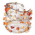 Stainless Steel 'Captivating' Carnelian Bracelet (Thailand)