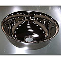 Porcelain/ Chrome Round Vessel Sink by Baden Bath