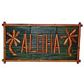 Large Bamboo Tiki 'Aloha' Sign (Vietnam)