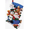 'Sledding Friends' Stocking Felt Applique Kit