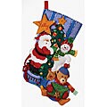 'Tree Trimming' Stocking Felt Applique Kit