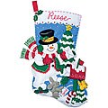 'Delivering The Mail' Felt Applique Stocking Kit
