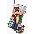 Musical Toy Soldier Stocking Felt Applique Kit