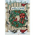 Inviting Holiday Wreath Counted Cross Stitch Kit
