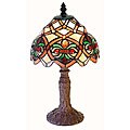 Tiffany-style Victorian Bronze Finish Accent Lamp