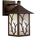 Tannery Bronze Frosted Glass Outdoor Wall Lamp