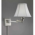 Brushed Nickel Swing-arm Lamp