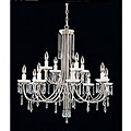 Brushed Steel Nine-light Chandelier