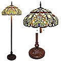 Tiffany-style Victorian Floor Lamp