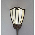 Tiffany-style Pin-up Plug-in Bronze Corner Lamp Shade