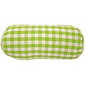 Spring Green Plaid Bolster Pillow (Set of 2)