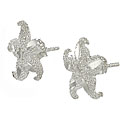 Sterling Silver Starfish Earrings