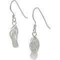 Sterling Silver Flip Flop Earrings