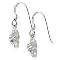 Sterling Silver Flip Flop Earrings