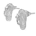 Sterling Silver Flip Flop Earrings