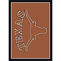 University of Texas Area Rug (5'4 x 3'10)