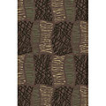 Box Mocha 4-season Indoor/ Outdoor Rug (5'1 x 7'6)