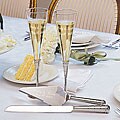 Royal Champagne Flutes and Servers Set