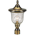 Polished Brass Outdoor Post Head Landscape Light