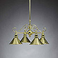 Polished Brass 4-light Chandelier