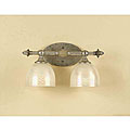 Opal Glass 2-light Silver Finish Vanity