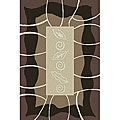 Leaf Brown 4-season Indoor/ Outdoor Rug (5'1 x 7'6)