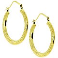 10k Yellow Gold Hoop Earrings