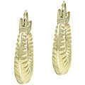 Bella D'oro 14kt and Silver Shrimp Hoop Earrings