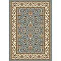 Machine-made Golestan Boteh Grey/ Blue Rug (2' x 3'11)