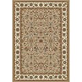 Machine-made Golestan Rose Cream Rug (5'3 x 7'7)