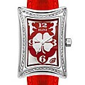 Elini Women's Nazar Diamond Leather Strap Watch