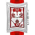 Elini Women's Nazar Diamond Leather Strap Watch