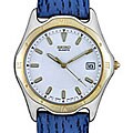 Seiko Men's Blue Leather Strap Watch