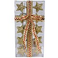 Lighted Star Garland in Gold