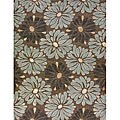 Machine-made Amber Polypropolene Rug (7'7 x 10'5)
