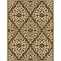 Machine-made Beige and Bronze Rug (7'7 x 10'5)