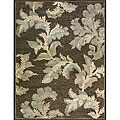 Machine-made Chocolate/ Ivory Rug (2' x 3')